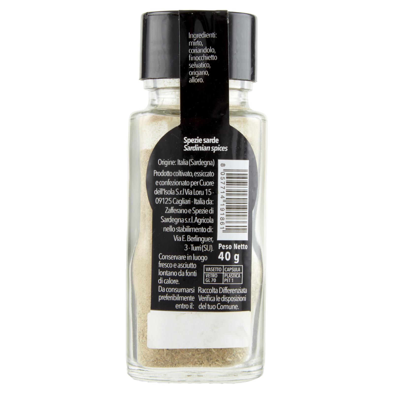 Cuore dell'Isola Spezie Sarde macinate 40 g